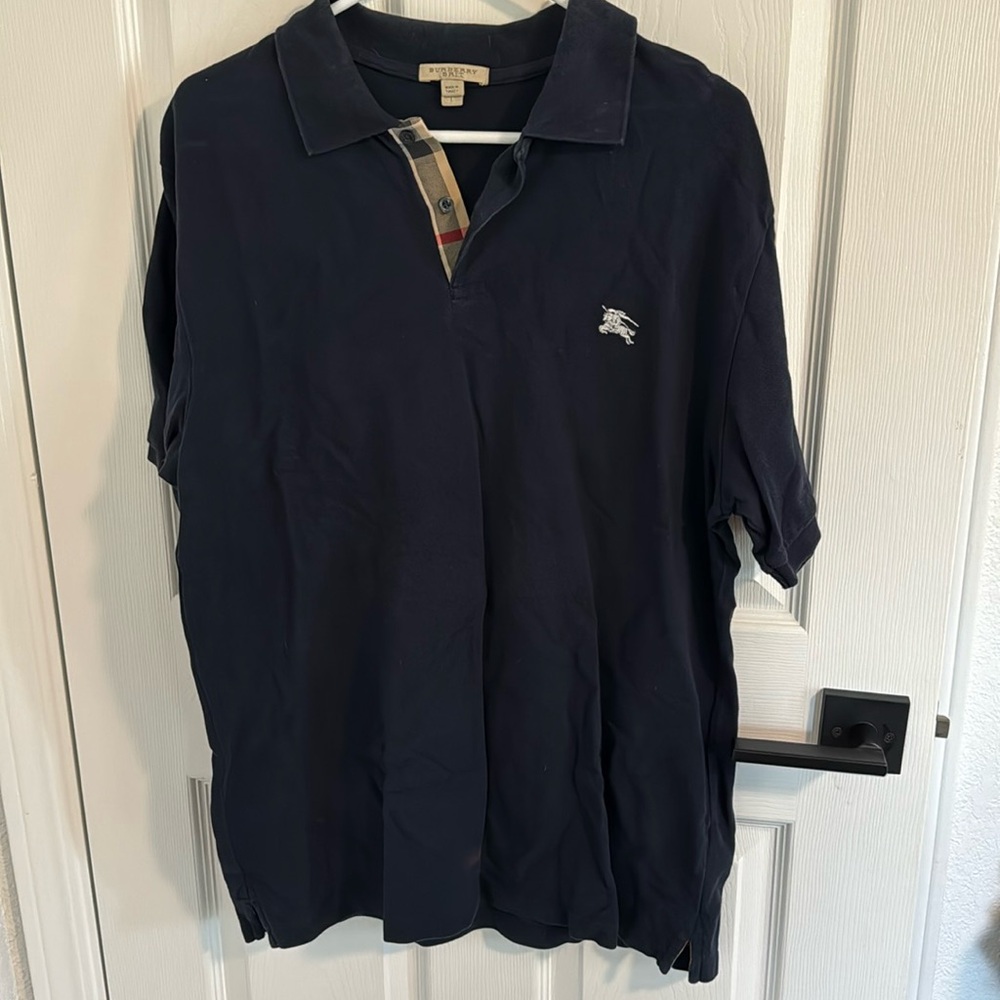 Mens Burberry Polo size large